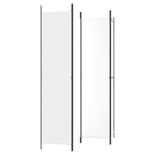 Load image into Gallery viewer, Separè 4 Pannelli Bianco 200x220 cm Tessuto e ferro