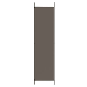 Divisorio a 4 Pannelli Antracite 200x220 cm Tessuto