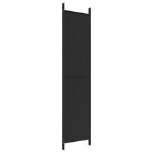 Load image into Gallery viewer, Separè 4 Pannelli Nero 200x220 cm in Tessuto e ferro