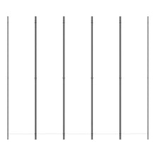 Load image into Gallery viewer, Divisorio a 5 Pannelli Bianco 250x220 cm Tessuto