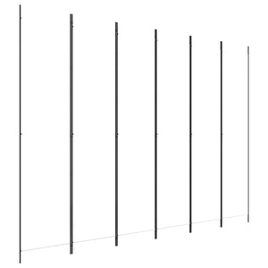 Separè 4 Pannelli Bianco 300x220 cm Tessuto e ferro