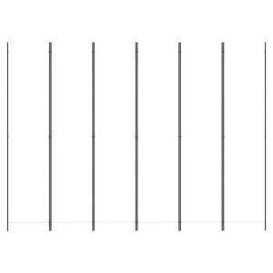 Separè 4 Pannelli Bianco 300x220 cm Tessuto e ferro