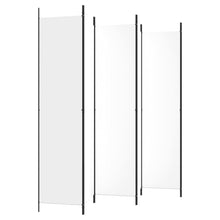 Load image into Gallery viewer, Separè 4 Pannelli Bianco 300x220 cm Tessuto e ferro