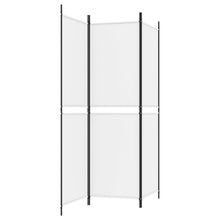 Carica l&#39;immagine nel visualizzatore di Gallery, Separè 3 Pannelli bianco 150x180 cm in Tessuto e ferro