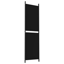 Load image into Gallery viewer, Separè 3 Pannelli Nero 150x180 cm in Tessuto e ferro