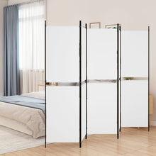 Load image into Gallery viewer, Separè 5 Pannelli Bianco 250x180 cm Tessuto e ferro