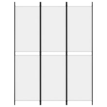 Carica l&#39;immagine nel visualizzatore di Gallery, Separè 3 Pannelli bianco 150x200 cm in Tessuto e ferro