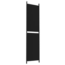 Load image into Gallery viewer, Separè 3 Pannelli Nero 150x200 cm in Tessuto e ferro