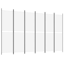 Load image into Gallery viewer, Separè 4 Pannelli Bianco 300x200 cm Tessuto e ferro