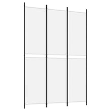Carica l&#39;immagine nel visualizzatore di Gallery, Separè 3 Pannelli bianco 150x220 cm in Tessuto e ferro