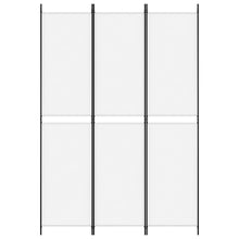 Carica l&#39;immagine nel visualizzatore di Gallery, Separè 3 Pannelli bianco 150x220 cm in Tessuto e ferro