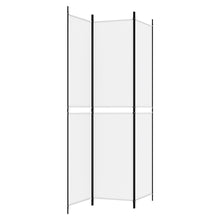 Carica l&#39;immagine nel visualizzatore di Gallery, Separè 3 Pannelli bianco 150x220 cm in Tessuto e ferro