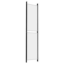 Load image into Gallery viewer, Separè 4 Pannelli Bianco 200x220 cm Tessuto e ferro
