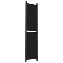 Load image into Gallery viewer, Separè 6 Pannelli Nero 300x220 cm in Tessuto e ferro
