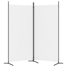 Carica l&#39;immagine nel visualizzatore di Gallery, Divisorio a 2 Pannelli Bianco 175x180 cm Tessuto