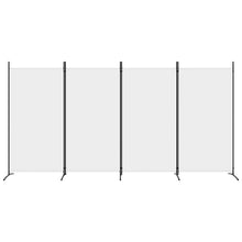 Carica l&#39;immagine nel visualizzatore di Gallery, Divisorio a 4 Pannelli Bianco 346x180 cm Tessuto e ferro