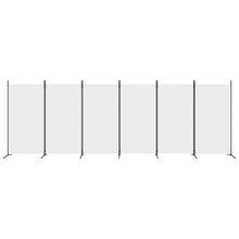 Load image into Gallery viewer, Divisorio a 6 Pannelli Bianco 520x180 cm Tessuto e ferro