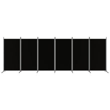 Carica l&#39;immagine nel visualizzatore di Gallery, Divisorio a 6 Pannelli Nero 520x180 cm in Tessuto e ferro