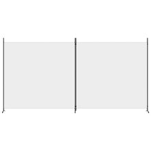 Carica l&#39;immagine nel visualizzatore di Gallery, Divisorio a 2 Pannelli Bianco 348x180 cm Tessuto e ferro
