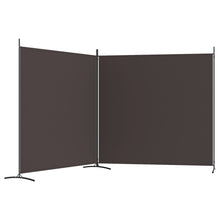 Carica l&#39;immagine nel visualizzatore di Gallery, Divisorio a 2 Pannelli Marrone 348x180 cm in Tessuto