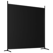 Load image into Gallery viewer, Divisorio a 2 Pannelli Nero 348x180 cm in Tessuto e ferro