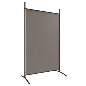 Divisorio a 3 Pannelli Antracite 525x180 cm in Tessuto e ferro
