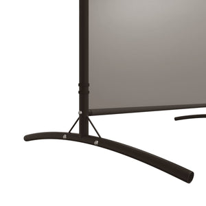 Divisorio a 3 Pannelli Antracite 525x180 cm in Tessuto e ferro