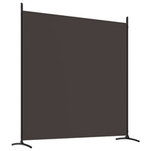 Load image into Gallery viewer, Divisorio a 4 Pannelli Marrone 698x180 cm in Tessuto