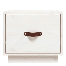 Load image into Gallery viewer, Comodini 2 pz Bianco 40x34x35 cm in Legno Massello di Pino