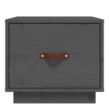 Load image into Gallery viewer, Comodini 2 pz Grigi 40x34x35 cm in Legno Massello di Pino
