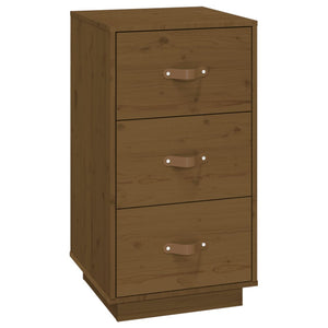 Comodini 2 pz Ambra 40x40x75 cm in Legno Massello di Pino