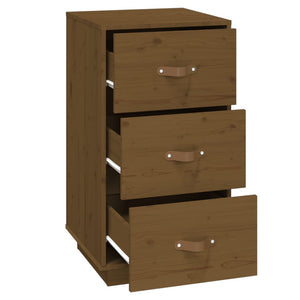 Comodini 2 pz Ambra 40x40x75 cm in Legno Massello di Pino