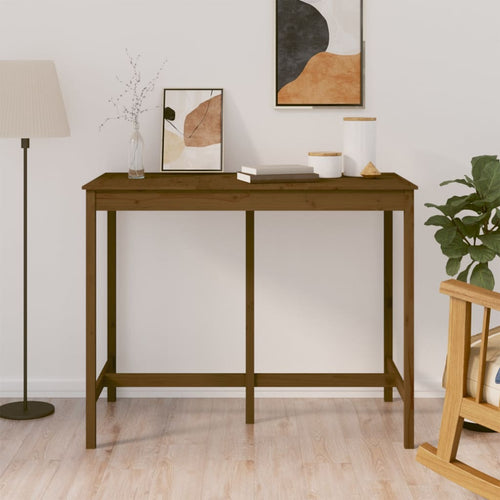 Tavolo da Bar Ambra 140x80x110 cm in Legno Massello di Pino