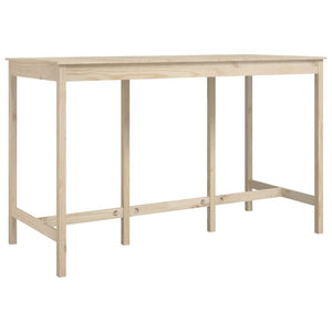 Tavolo Bar da Pranzo 180x80x110 cm in Legno Massello di Pino