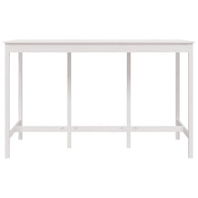 Charger l&#39;image dans la galerie, Tavolo Bar Bianco 180x80x110 cm in Legno Massello di Pino