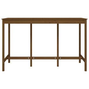 Tavolo da Bar Ambra 180x80x110 cm in Legno Massello di Pino