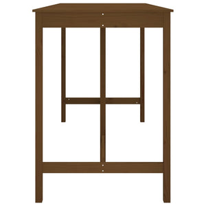 Tavolo da Bar Ambra 180x80x110 cm in Legno Massello di Pino