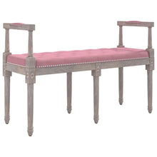 Load image into Gallery viewer, Panca Ottomana Rosa 110x40x70 cm in Velluto