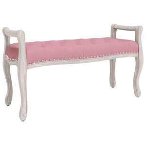 Panca Ottomana Rosa 110x45x60 cm in Velluto