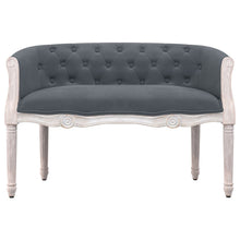Carica l&#39;immagine nel visualizzatore di Gallery, Divanetto  Grigio Scuro 98x56x69 cm in Velluto