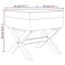 Laden Sie das Bild in den Galerie-Viewer, Pouf con Vano Contenitore Grigio Scuro 45x45x49 cm in Velluto