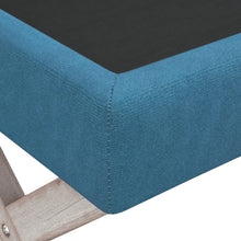 Load image into Gallery viewer, Ottomana con Vano Contenitore 110x45x49 cm in Velluto Blu
