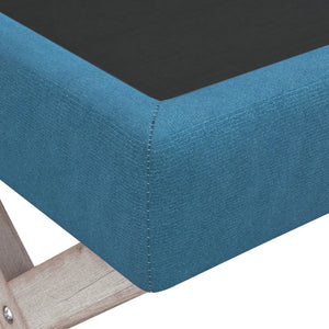 Ottomana con Vano Contenitore 110x45x49 cm in Velluto Blu