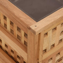 Carica l&#39;immagine nel visualizzatore di Gallery, Comodini 2 pz 34x34x34 cm in Legno Massello di Noce