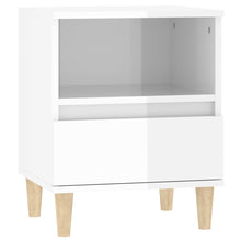Laden Sie das Bild in den Galerie-Viewer, Comodini 2 pz in Bianco Lucido 40x35x50 cm