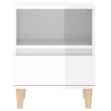 Laden Sie das Bild in den Galerie-Viewer, Comodini 2 pz in Bianco Lucido 40x35x50 cm