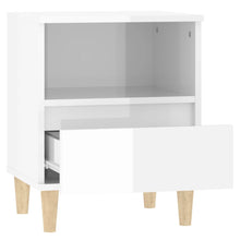 Laden Sie das Bild in den Galerie-Viewer, Comodini 2 pz in Bianco Lucido 40x35x50 cm