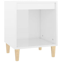 Laden Sie das Bild in den Galerie-Viewer, Comodini 2 pz in Bianco Lucido 40x35x50 cm