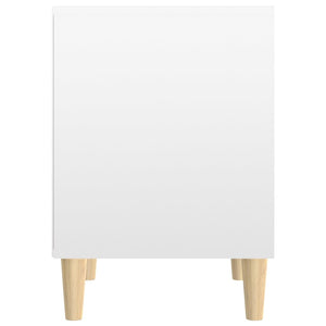 Comodini 2 pz in Bianco Lucido 40x35x50 cm