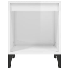 Laden Sie das Bild in den Galerie-Viewer, Comodini 2 pz in Bianco Lucido 40x35x50 cm